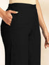 Black Dobby Chiffon Woven Design Peplum Co-Ord Set